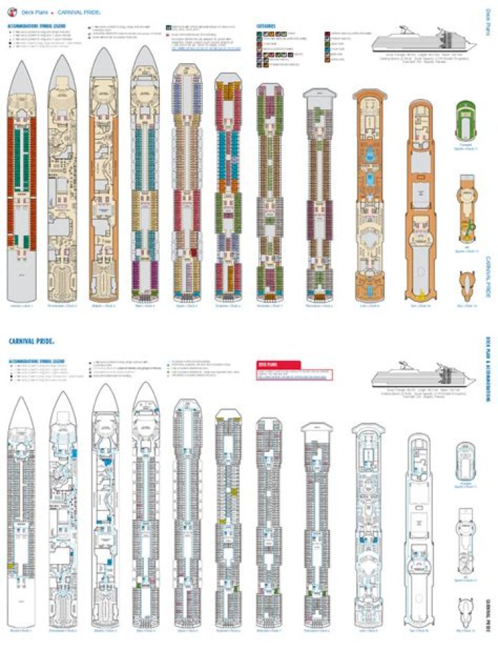 Carnival Pride Deck Plan PDF – Perfect Printable Guide