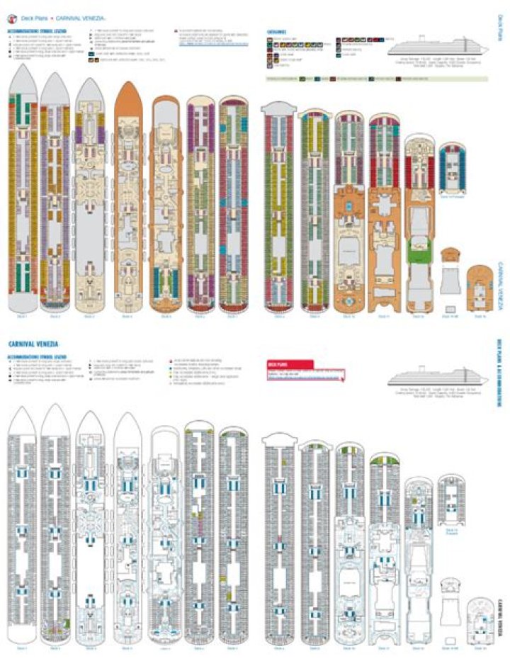 Free Download: Carnival Venezia Deck Plan PDF