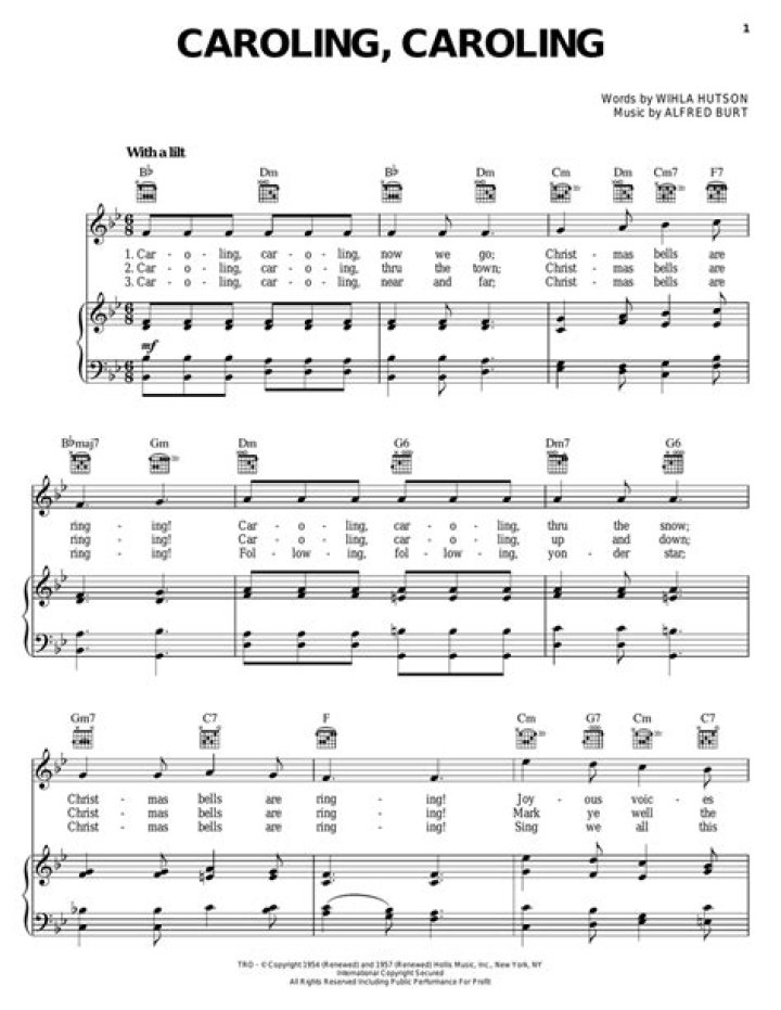 Free Caroling Sheet Music PDF Download for Holiday Singing