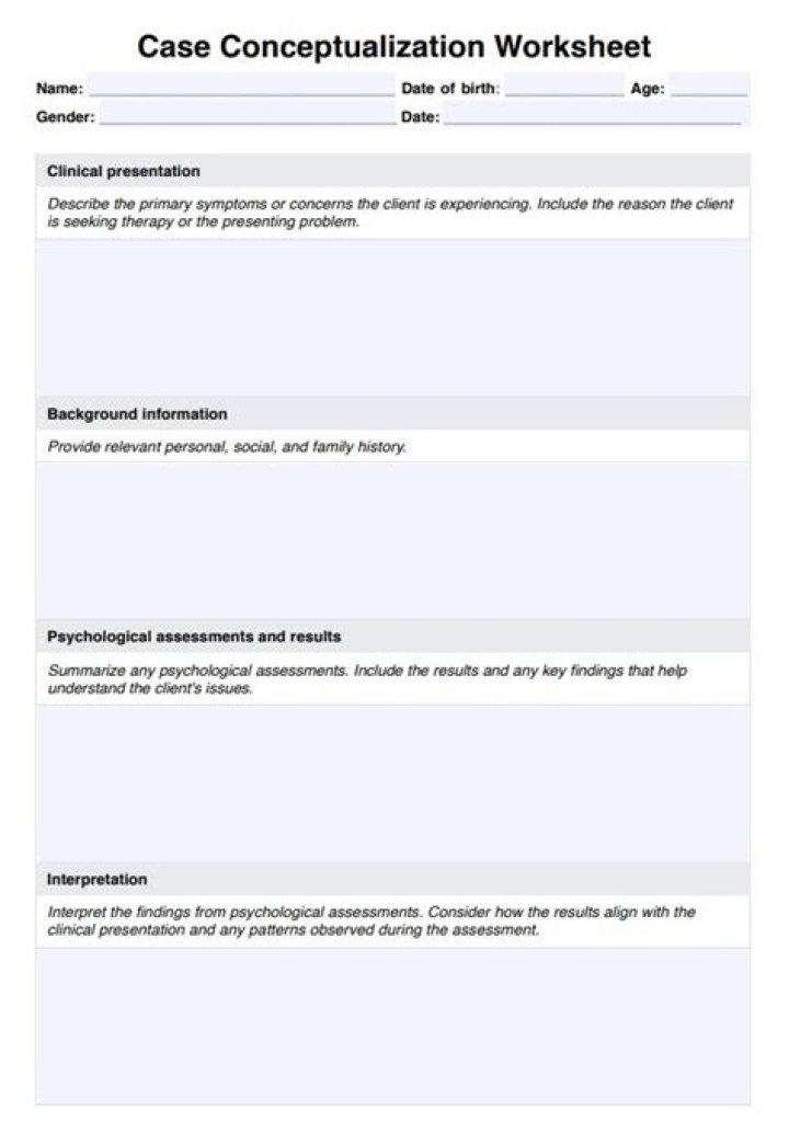 Comprehensive Case Conceptualization & Treatment Planning PDF Guide