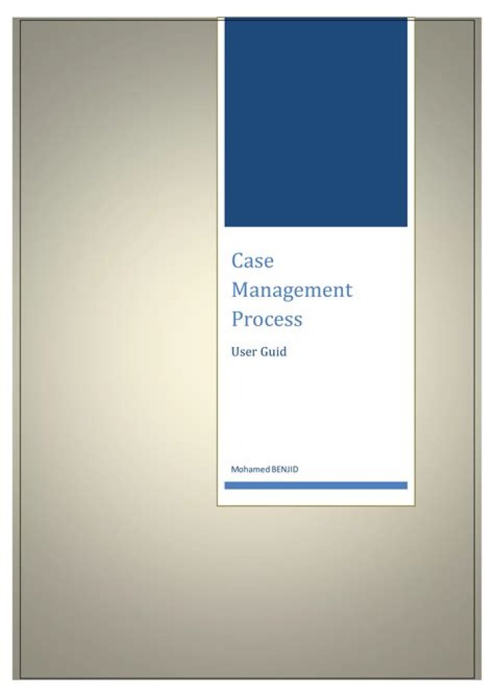 Comprehensive Case Management Process PDF Guide