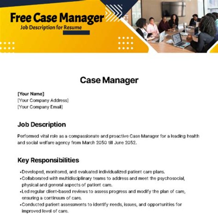 Free Case Manager Job Description PDF – Open House Ministries, Vancouver WA