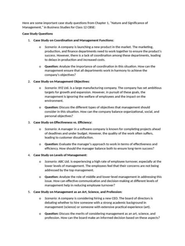 Master Business Management: Essential Case Studies in PDF Format