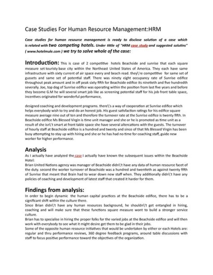Mastering Human Resource Management: Essential Case Studies in PDF