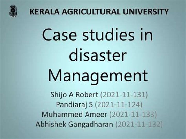 Comprehensive Case Study of Disaster Management: PDF Guide