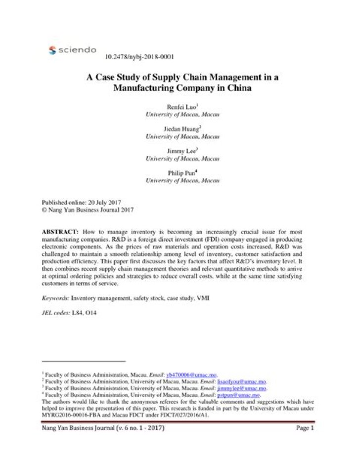 Case Study of Supply Chain Management PDF: Real-World Insights & Best Practices