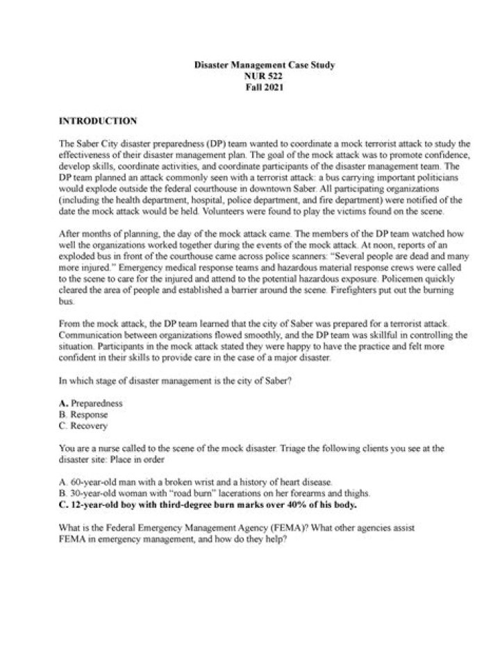 Case Study on Disaster Management PDF: Real-World Response Strategies