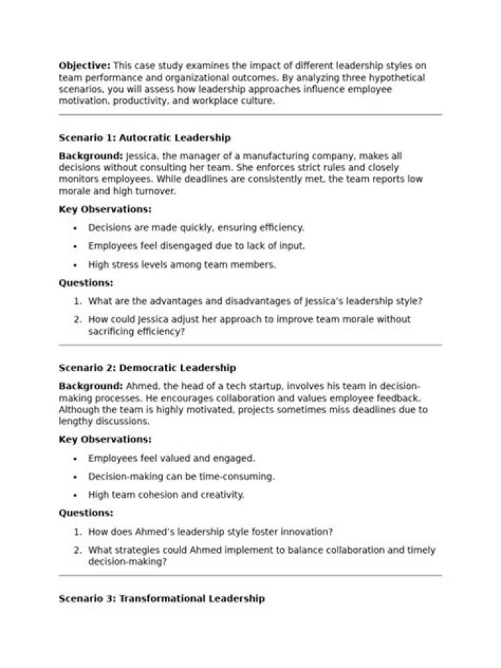 Leadership Case Study with Questions & Answers PDF: Mastering Real-World Leadership Insights