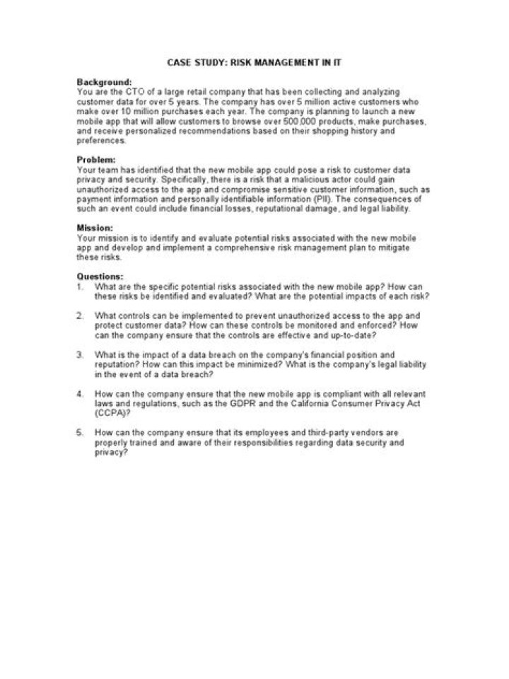 Case Study Risk Management PDF: Practical Insights & Strategies