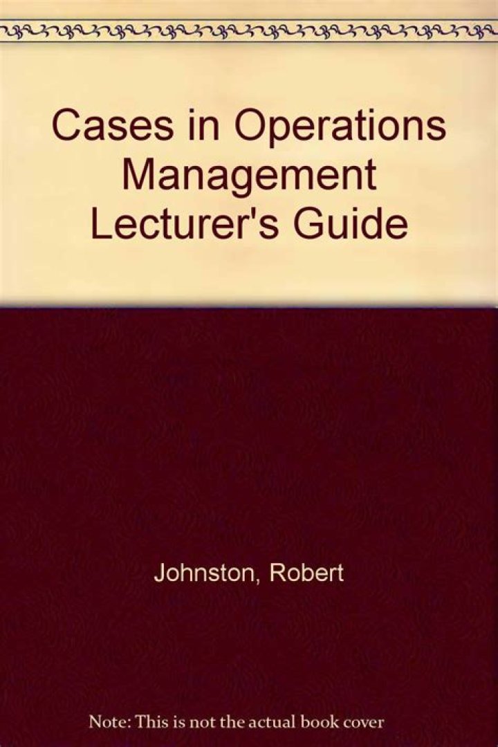 Cases in Operations Management: Insights from Robert Johnston's PDF