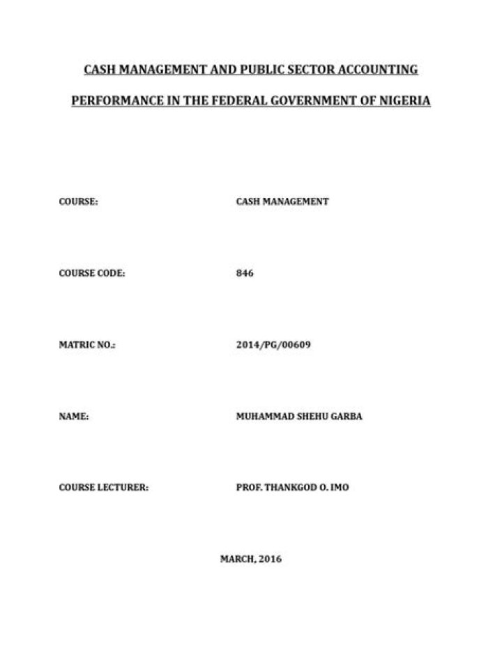 Effective Cash Management in the Public Sector: A Comprehensive PDF Guide
