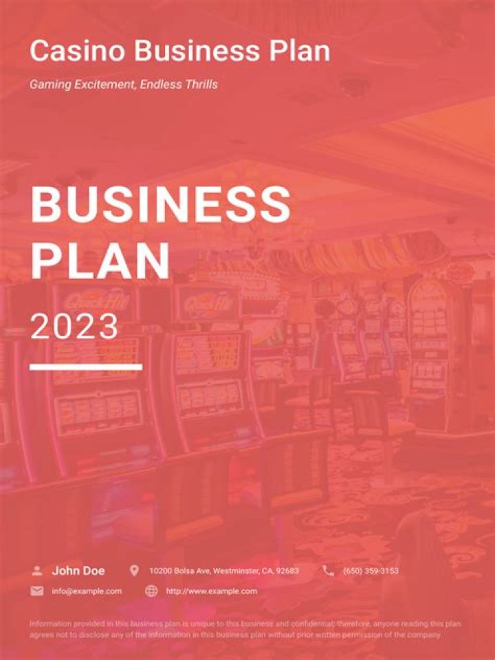 Complete Casino Business Plan PDF for Entrepreneurs