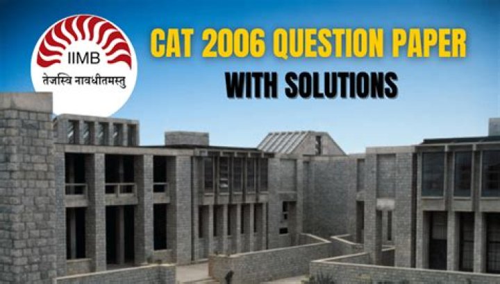 2006 Cat Question Paper with Solutions PDF - Free Download