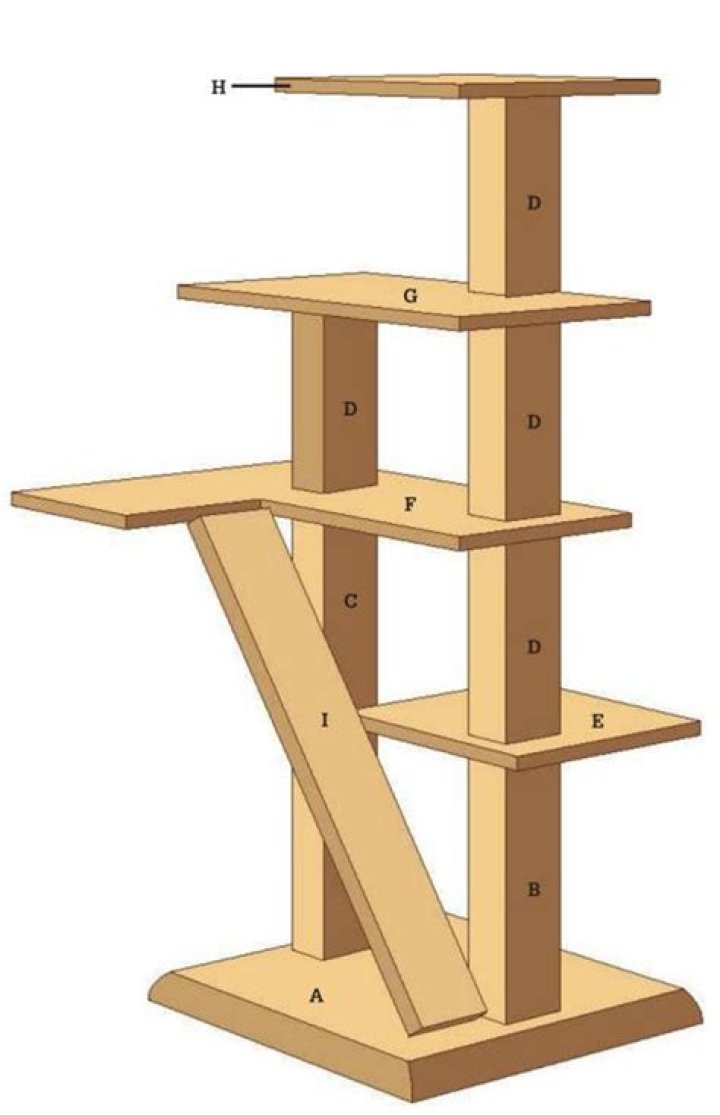Download Free Cat Tower Plans PDF for DIY Build