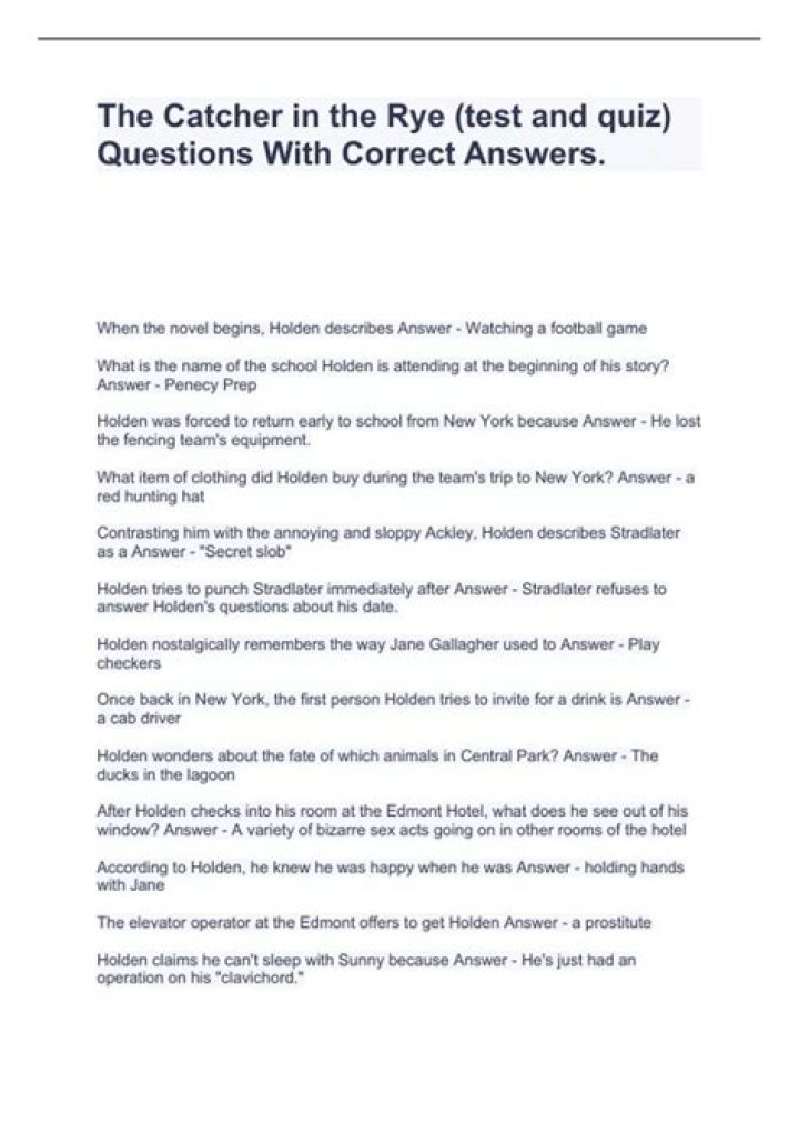 Catcher in the Rye Discussion Questions PDF: Analyze & Discuss Key Themes