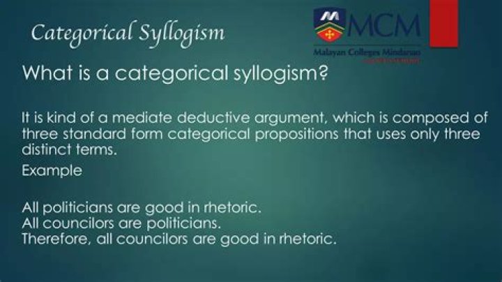 Categorical Syllogism Examples with Answers PDF