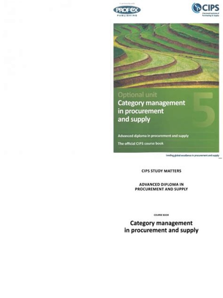 Master Category Management with Cips PDF Guide