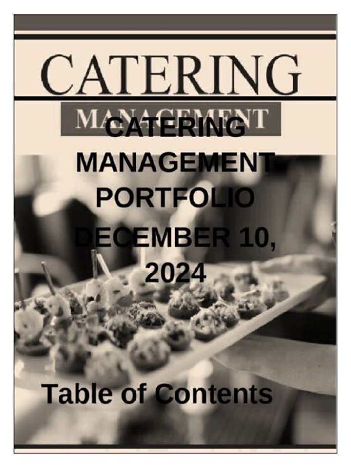 Effortless Catering Management PDF Guide