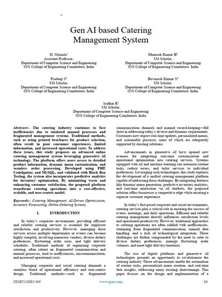 Catering Management System PDF: Streamline Your Event Catering