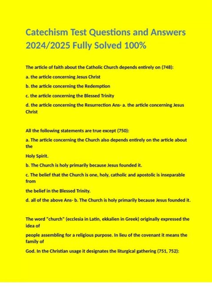 Catholic Catechism Questions and Answers PDF – Complete Study Guide