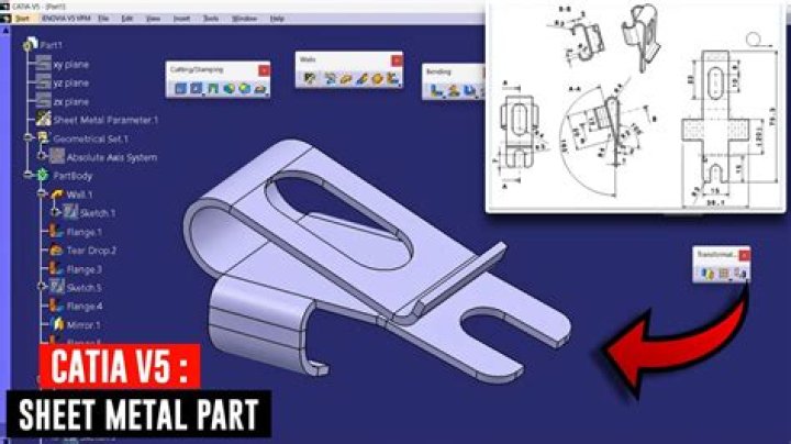 Download Free CATIA Sheet Metal Drawing PDF for Precise Sheet Metal Design