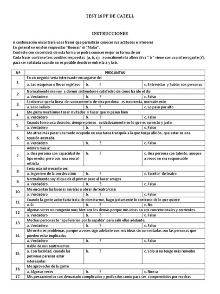Cattell III B Test PDF – Full Psychological Assessment Guide