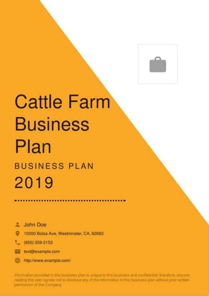 Cattle Feedlot Business Plan PDF – Ready-to-Use Guide