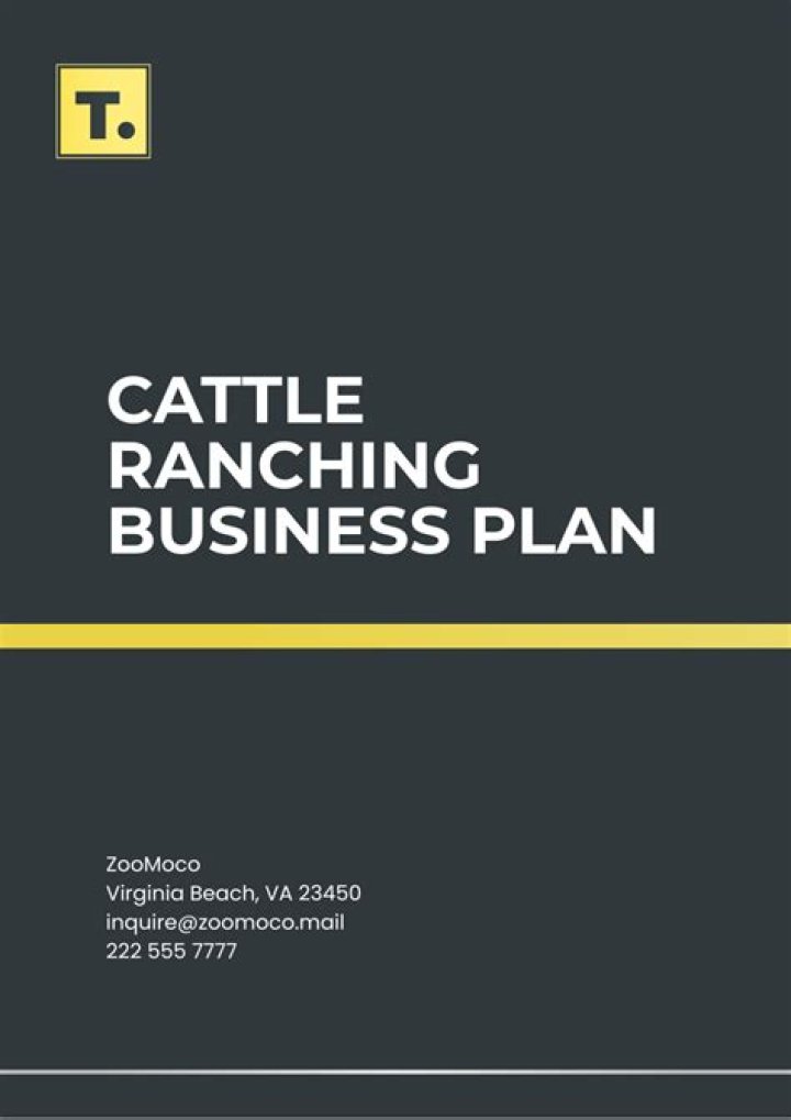 Complete Cattle Ranch Business Plan PDF for Success
