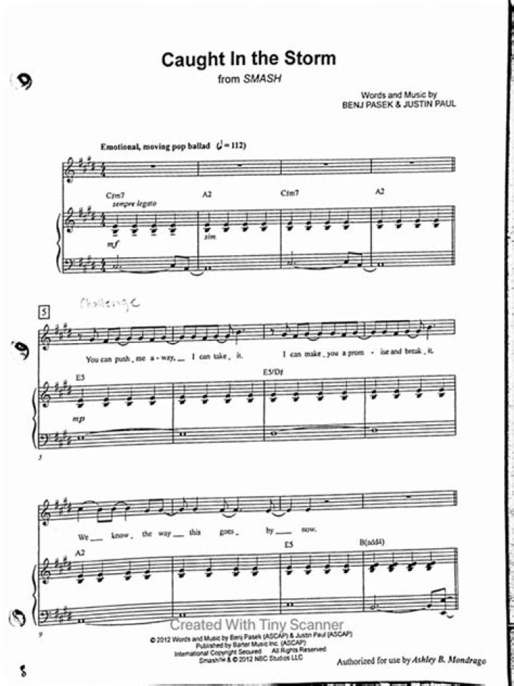 Caught in the Storm Sheet Music PDF – Urgent Emergency Piano Scores