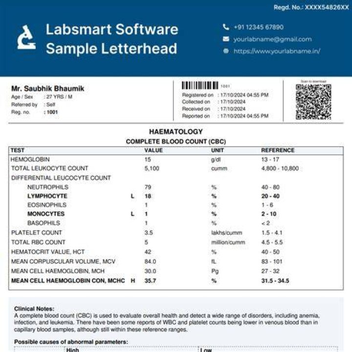 Get Your CBC Blood Test Report PDF – Easy Download & Analysis