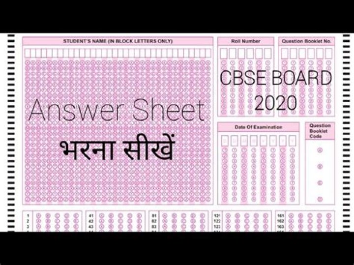CBSE Board Answer Sheet Front Page PDF for Exam 2025