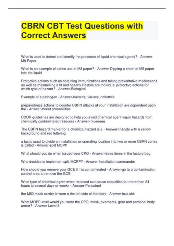 CBT Test Questions and Answers PDF: Practice & Prepare Now