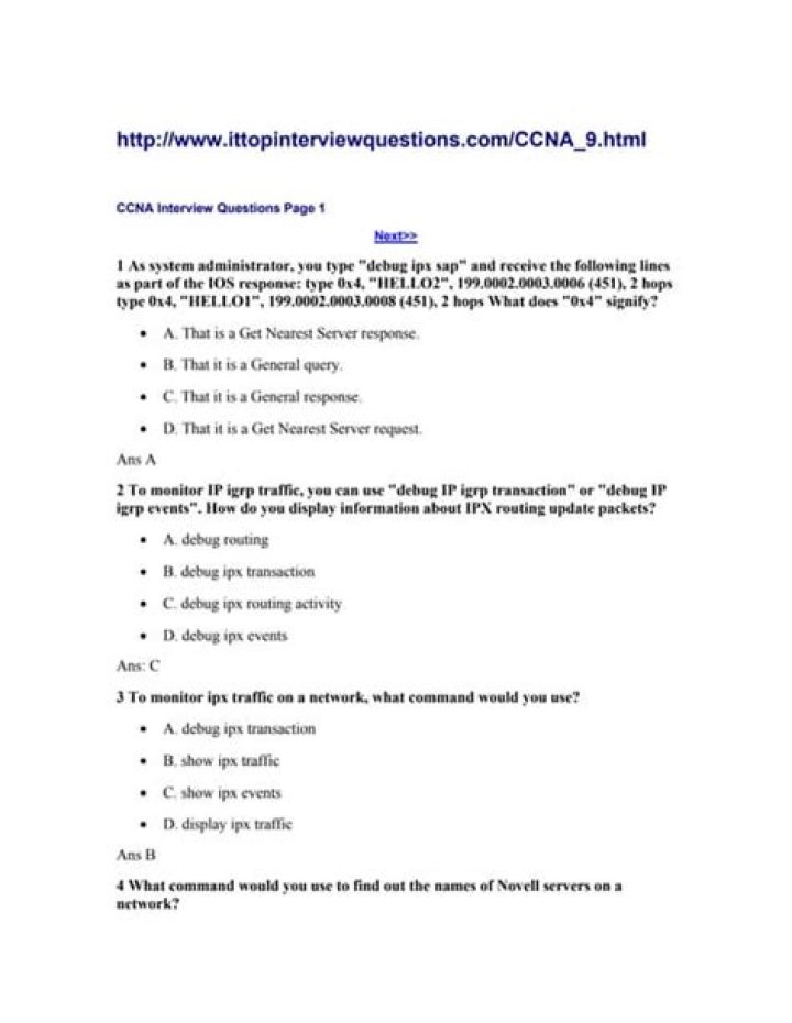 CCNA Interview Questions PDF: Essential Practice for Success