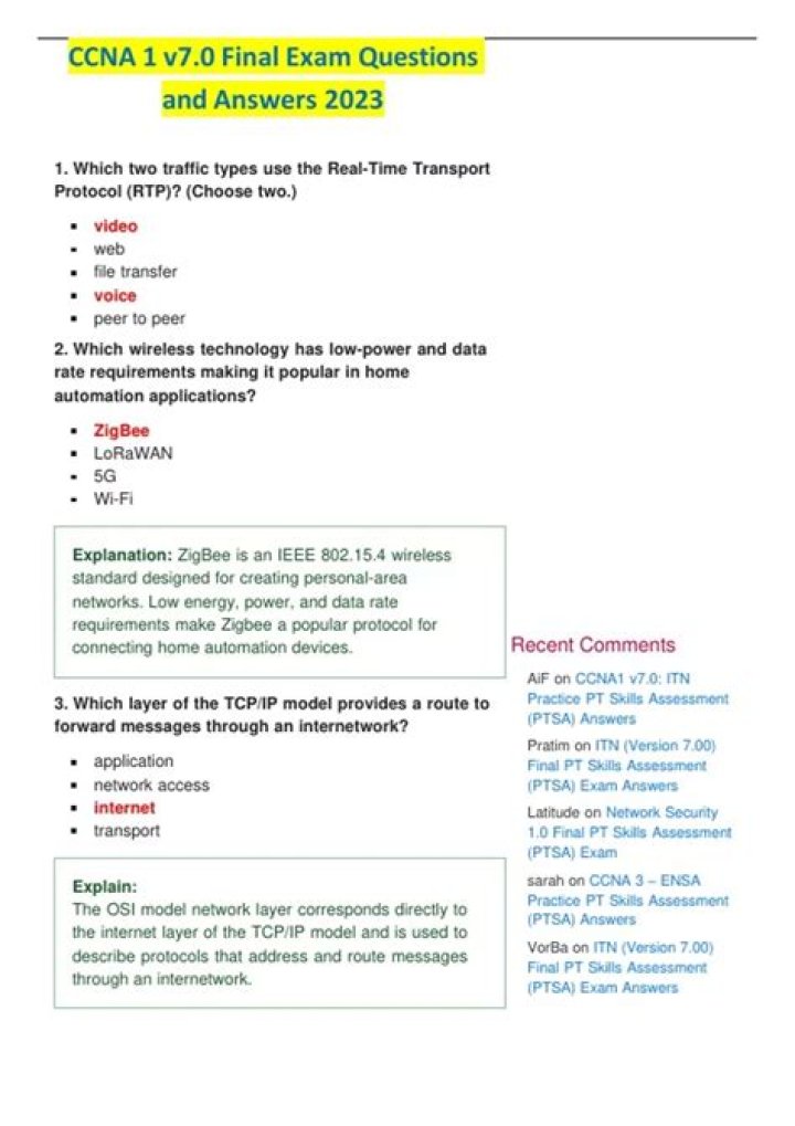 CCNA MCQ Questions & Answers PDF: Master CCNA Exam Prep