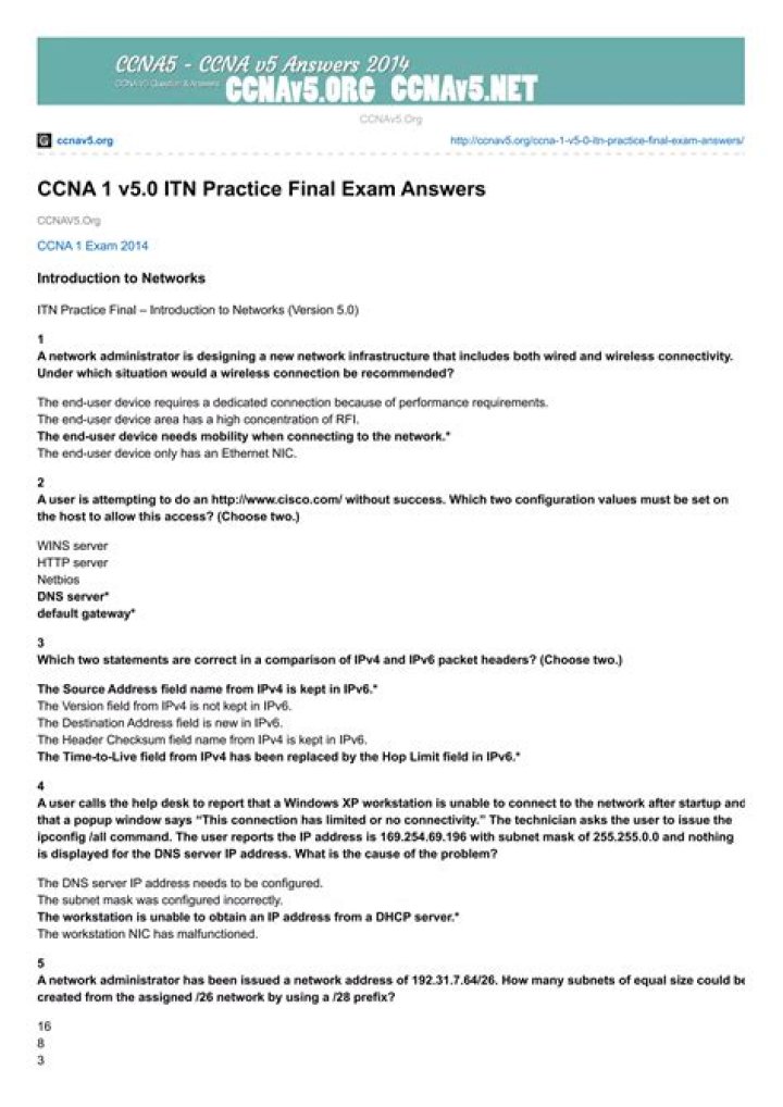 CCNA Practice Questions and Answers PDF: Master Networking Fundamentals