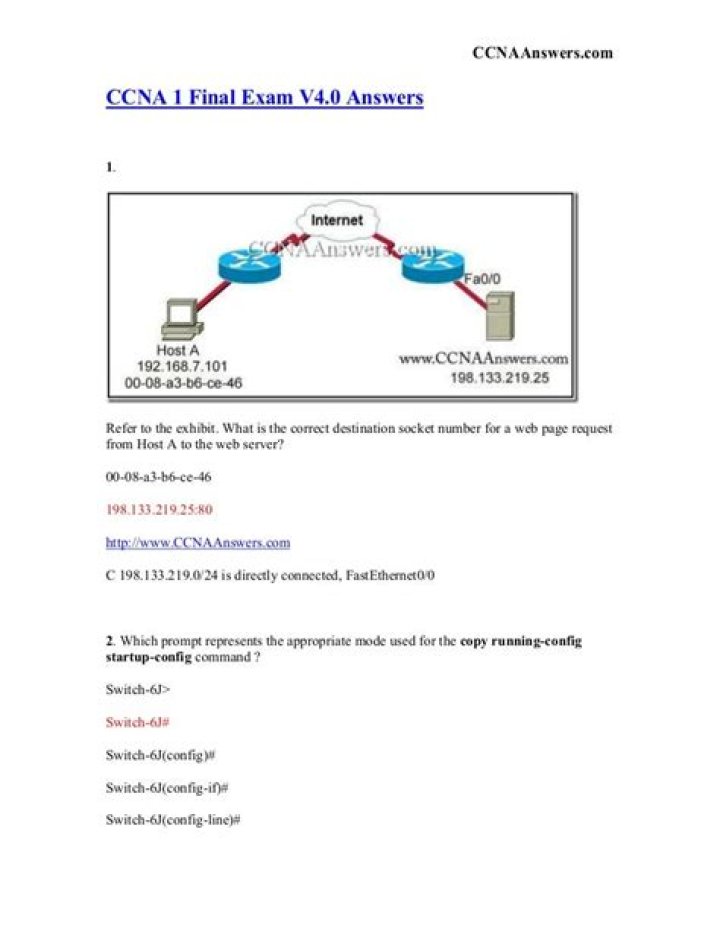 Free CCNA Practice Test PDF – Boost Your Networking Skills Today