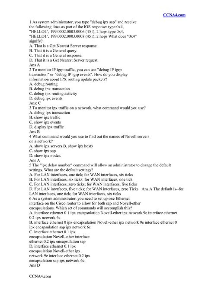 CCNA Questions and Answers 2017 PDF – Expert Exam Prep
