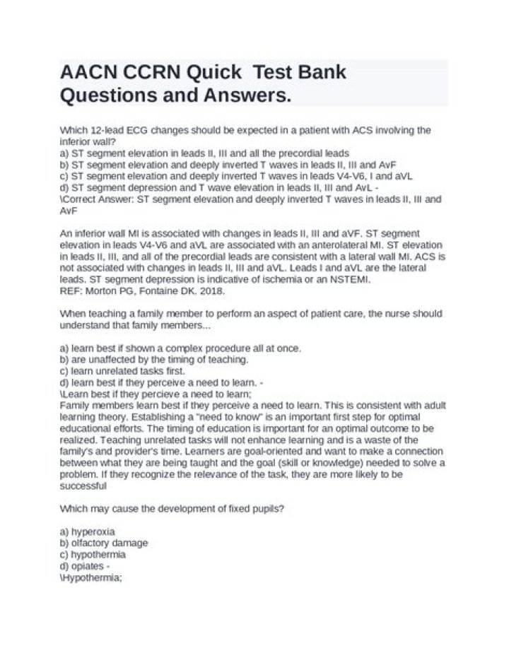 CCRN Questions PDF: Complete Guide to Answering CCRN Exam Questions