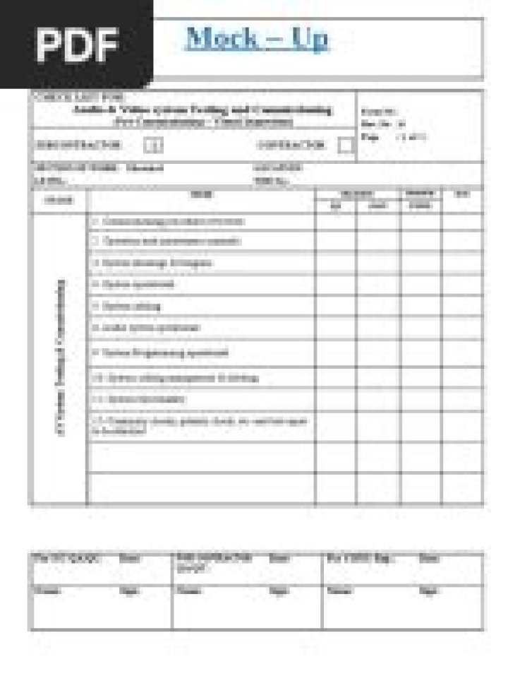 CCTV Testing and Commissioning Method Statement PDF Guide