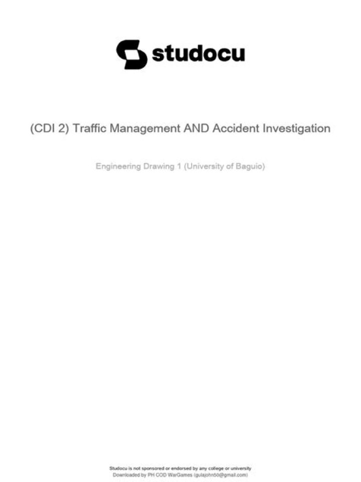 Cdi-2 Traffic Management & Accident Investigation PDF Guide