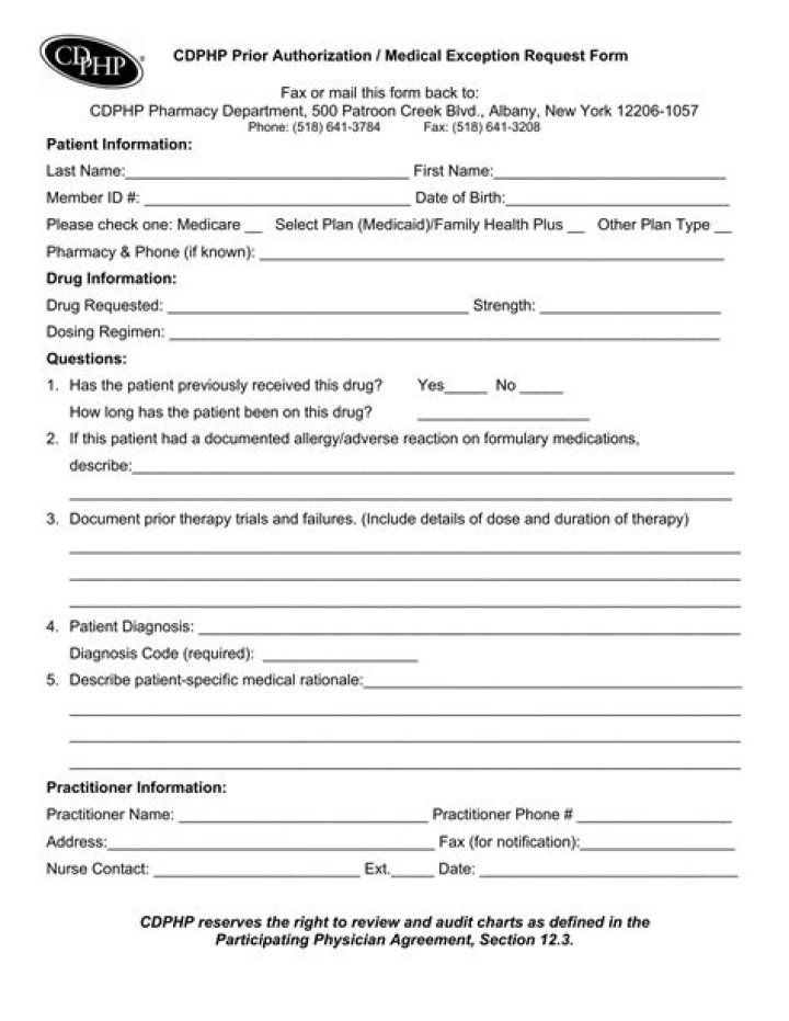 CDPHP Preferred Pharmacy List PDF for Drug Discounts
