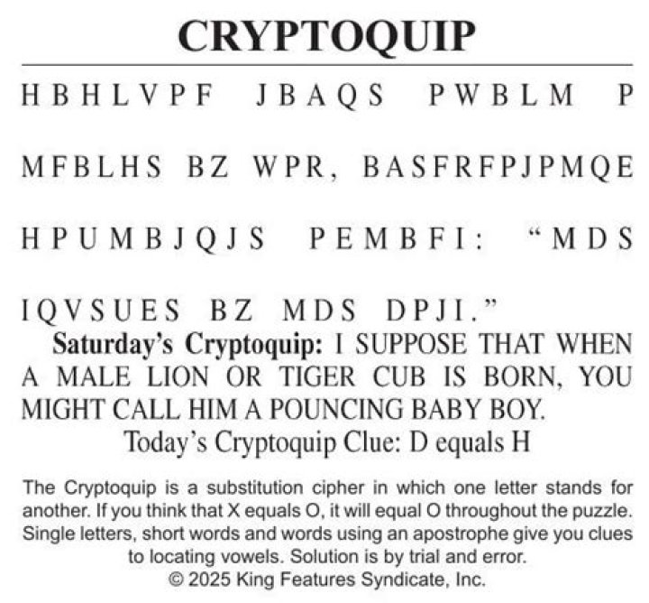 Cecil Daily Cryptoquip Answer Today PDF – Get Instant Daily Ciphers