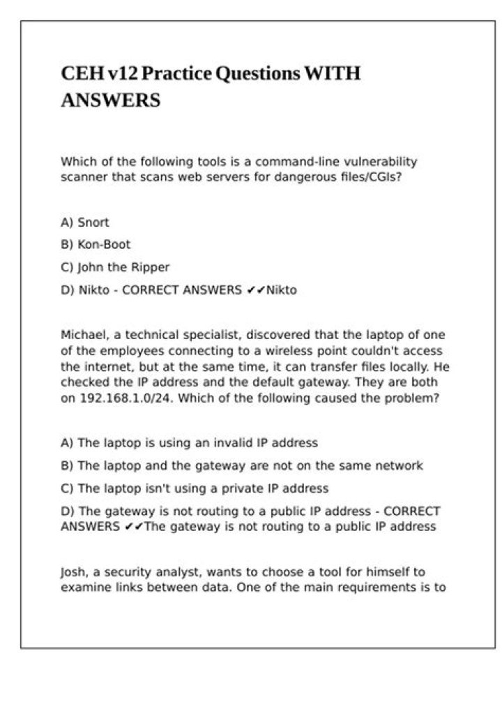 Ceh V12 Questions & Answers PDF – Complete Exam Guide
