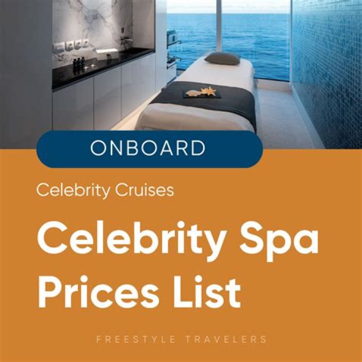 Celebrity Cruise Spa Price List PDF: Full Breakdown & Savings