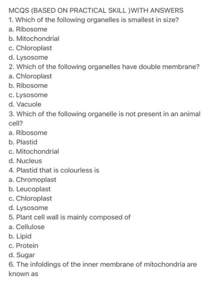 Cell Biology MCQs with Answers PDF – Perfect Study Guide