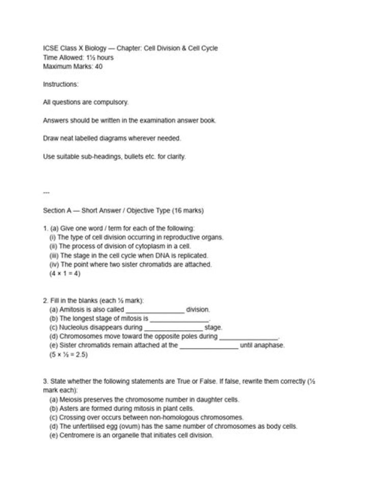 Cell Division Test PDF: Accurate Laboratory Results & Analysis