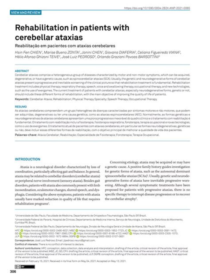 Cerebellar Ataxia Physiotherapy Management: Effective PDF Guide