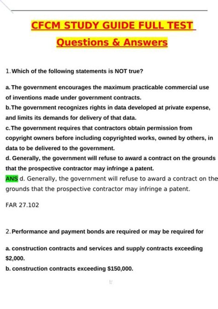 Certified Federal Contracts Manager Study Guide PDF: Master Certification Ready