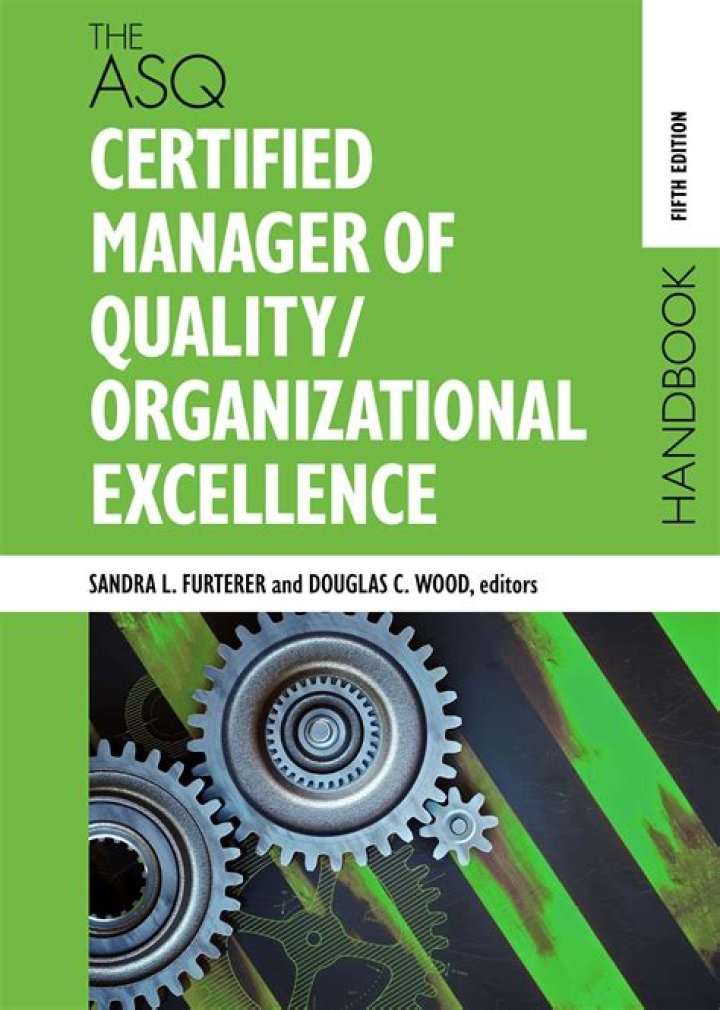 Certified Manager of Quality & Organizational Excellence Handbook 5th Edition PDF