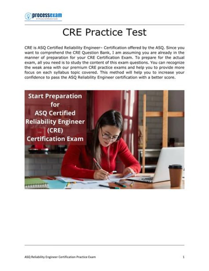 Certified Reliability Engineer Question Bank PDF – Expert Practice Test